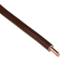 RS PRO 6491X Series Brown PVC Insulated Single Core Hook Up Wire, 1 x 1.78 mm Strand, 3.9 mm Diameter, 100 m Length 185-3905