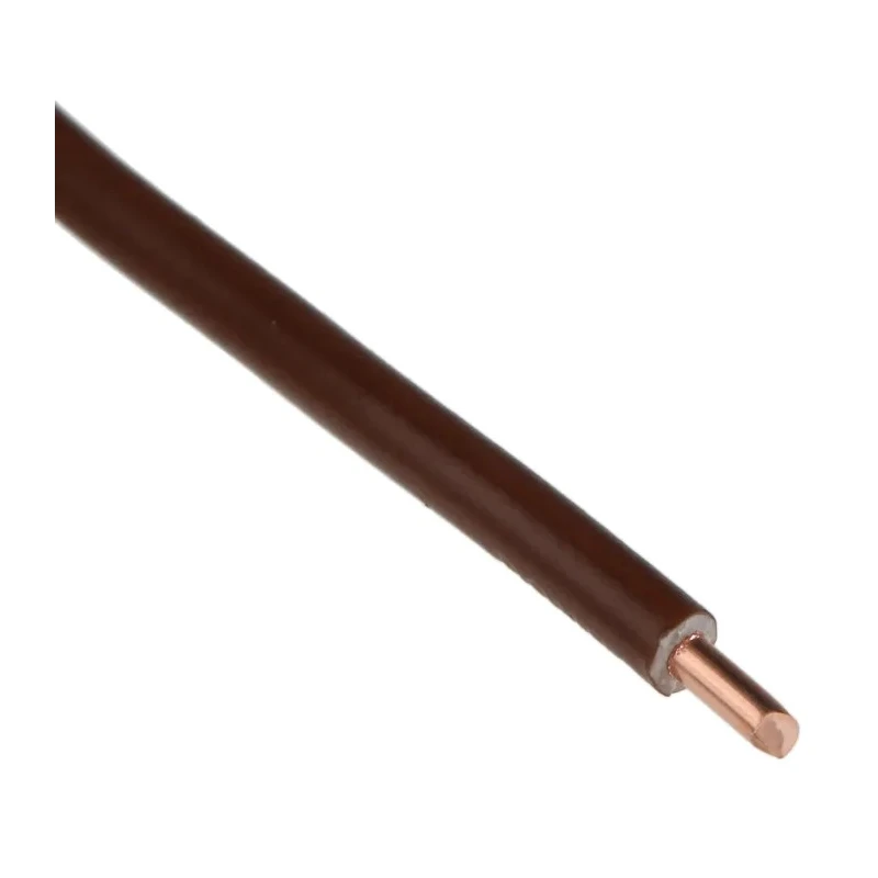 RS PRO 6491X Series Brown PVC Insulated Single Core Hook Up Wire, 1 x 1.78 mm Strand, 3.9 mm Diameter, 100 m Length 185-3905