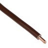 RS PRO 6491X Series Brown PVC Insulated Single Core Hook Up Wire, 1 x 1.78 mm Strand, 3.9 mm Diameter, 100 m Length 185-3905