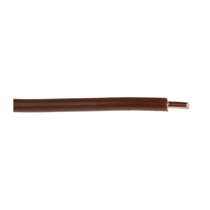 RS PRO 6491X Series Brown PVC Insulated Single Core Hook Up Wire, 1 x 1.78 mm Strand, 3.9 mm Diameter, 100 m Length 185-3905
