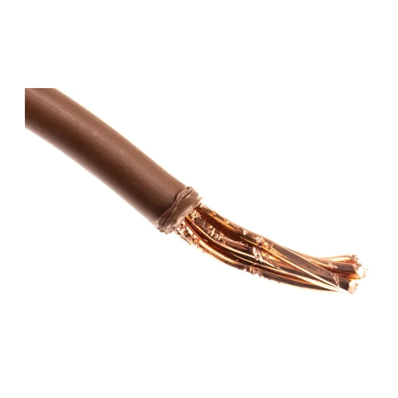 RS PRO Brown Hook Up Wire 7/1.7 mm Core Strands, 50 m Length, Thermoplastic Polyolefin Jacket, 450/750V 90°C 6491B 185-3960