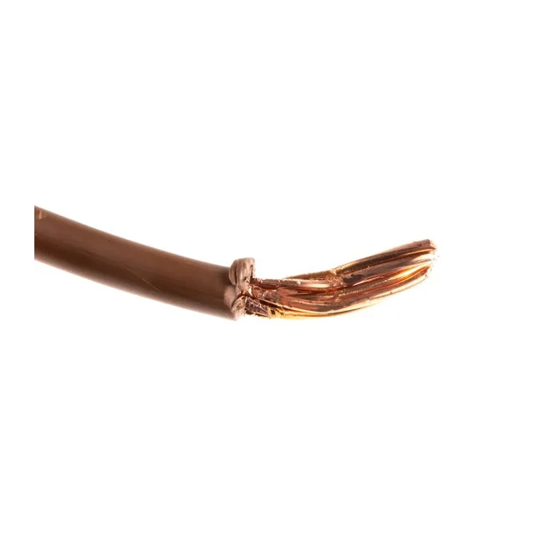 RS PRO Brown Hook Up Wire 7/1.7 mm Core Strands, 50 m Length, Thermoplastic Polyolefin Jacket, 450/750V 90°C 6491B 185-3960