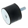 RS Pro Cylindrical M6 Anti-Vibration Mount Male to Female Bobbin 20.68kg Compression 20mm OD 38mm Height 185-4483