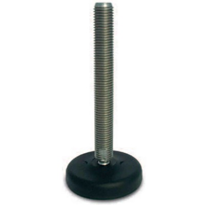 RS PRO Adjustable Foot M16 Thread Size 150 mm Length, 83 mm Diameter Stainless Steel Base, 1600 kg Static Load 185-4510