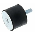 RS PRO Cylindrical M6 Anti-Vibration Mount Male to Female Bobbin Stainless Steel 22.44 kg Compression 10 mm OD 33 185-4478
