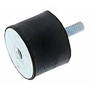 RS PRO Cylindrical M6 Anti-Vibration Mount Male to Female Bobbin Stainless Steel 22.44 kg Compression 10 mm OD 33 185-4478