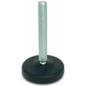 RS PRO Adjustable Foot M10 Thread Size 83 mm Diameter Mild Steel Base 1000 kg Static Load Capacity 30° Tilt Angle 185-4502
