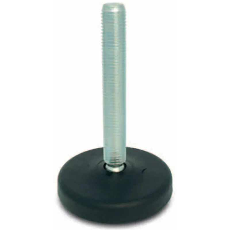 RS PRO Adjustable Foot M10 Thread Size 83 mm Diameter Mild Steel Base 1000 kg Static Load Capacity 30° Tilt Angle 185-4502