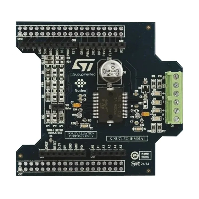 STMicroelectronics Stepper Motor Driver Evaluation Board for L6474PD, Compatible with STM32 Nucleo Boards X-NUCLEO-IHM01A1
