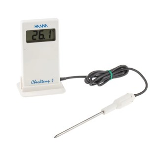 Hanna Instruments Pocket Digital Thermometer NTC Probe, 1 Input, 150 °C Max, ±0.3 K Accuracy HI-98509