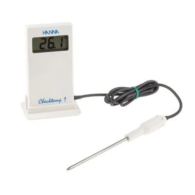 Hanna Instruments Pocket Digital Thermometer NTC Probe, 1 Input, 150 °C Max, ±0.3 K Accuracy HI-98509