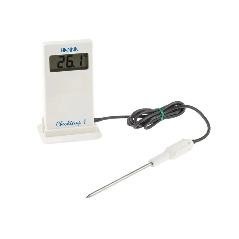 Hanna Instruments Pocket Digital Thermometer NTC Probe, 1 Input, 150 °C Max, ±0.3 K Accuracy HI-98509