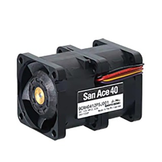 Sanyo Denki 9CRH Series Axial Fan 12V DC 30.24W 2.52A 29500RPM 40mm Square Frame 9CRH0412P5J001