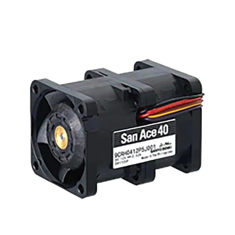Sanyo Denki 9CRH Series Axial Fan 12V DC 30.24W 2.52A 29500RPM 40mm Square Frame 9CRH0412P5J001
