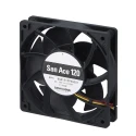 Sanyo Denki 9GA Series Axial Fan, 12V dc, 3.2 m³/min, 7.32 W, 610 mA Max, IP0, 120 mm Frame Size 9GA1212P4S001