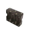 RS PRO Battery Holder for AA Cells 10 Cells Snap-in Polypropylene Body Solder Tag Termination 78.5x58.5x29.8mm 185-4606