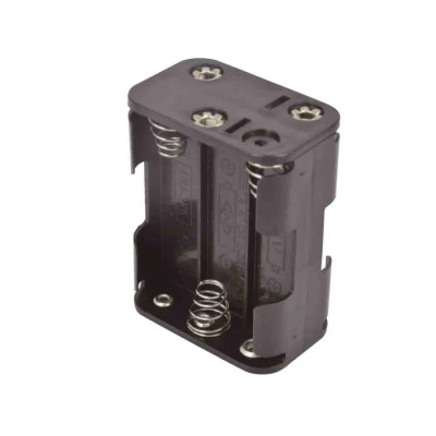 RS PRO AA Size 6-Cell Battery Holder Snap-in Mount Polypropylene Body with Solder Tag Terminals 185-4635