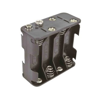 RS PRO AA Battery Holder Spring Snap-in 8 Cells Polypropylene Body 57.8x63x28.5mm 185-4632