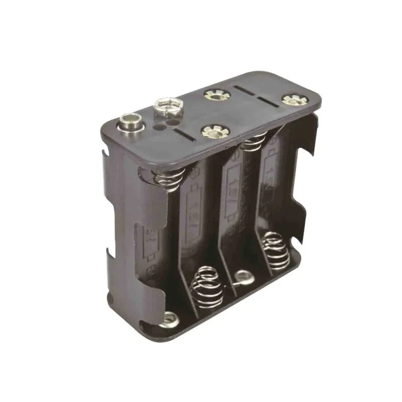 RS PRO AA Battery Holder Spring Snap-in 8 Cells Polypropylene Body 57.8x63x28.5mm 185-4632