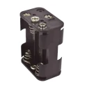 RS PRO Battery Holder Snap-in AA 6-Cell Polypropylene Body Spring Termination 58x45x28mm 185-4636