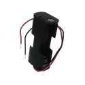 RS PRO Battery Holder for 2 AA Cells with Lead Wire and Coil Spring Termination 57mm Length 26mm Width 16.5mm Height 185-4641