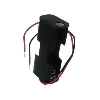 RS PRO Battery Holder for 2 AA Cells with Lead Wire and Coil Spring Termination 57mm Length 26mm Width 16.5mm Height 185-4641