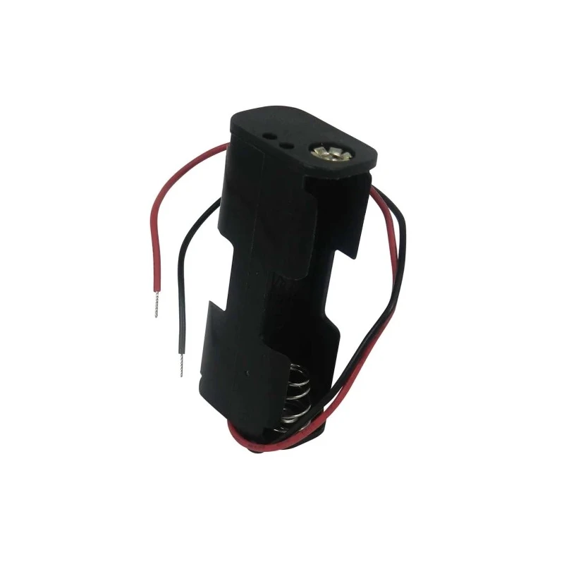 RS PRO Battery Holder for 2 AA Cells with Lead Wire and Coil Spring Termination 57mm Length 26mm Width 16.5mm Height 185-4641