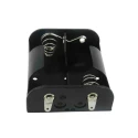 RS PRO C Battery Holder Polypropylene Snap-in Mount with Solder Tag Termination 2 Cells 62.6x55.8x23.5mm 185-4663