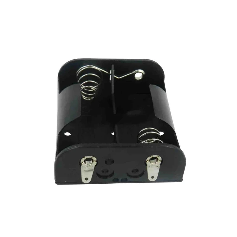 RS PRO C Battery Holder Polypropylene Snap-in Mount with Solder Tag Termination 2 Cells 62.6x55.8x23.5mm 185-4663