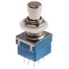 RS PRO Push Button Switch Latching PCB 12.2 mm Cutout 3PDT 24 V dc 250 V ac 846-6745