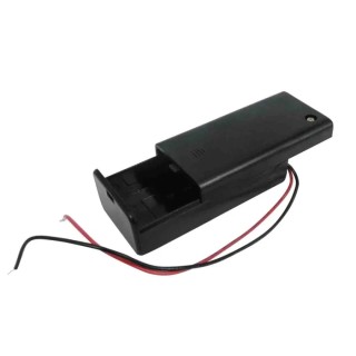 RS PRO 9 V PP3 Battery Holder Coil Spring Lead Wire with Switch ABS Resin Body 68.3mm x 33.3mm x 21.1mm 185-4730