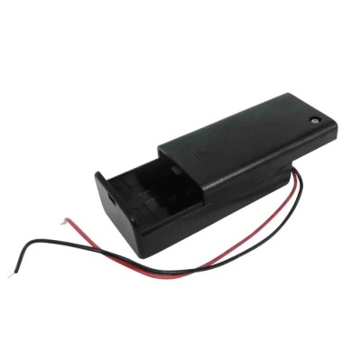 RS PRO 9 V PP3 Battery Holder Coil Spring Lead Wire with Switch ABS Resin Body 68.3mm x 33.3mm x 21.1mm 185-4730
