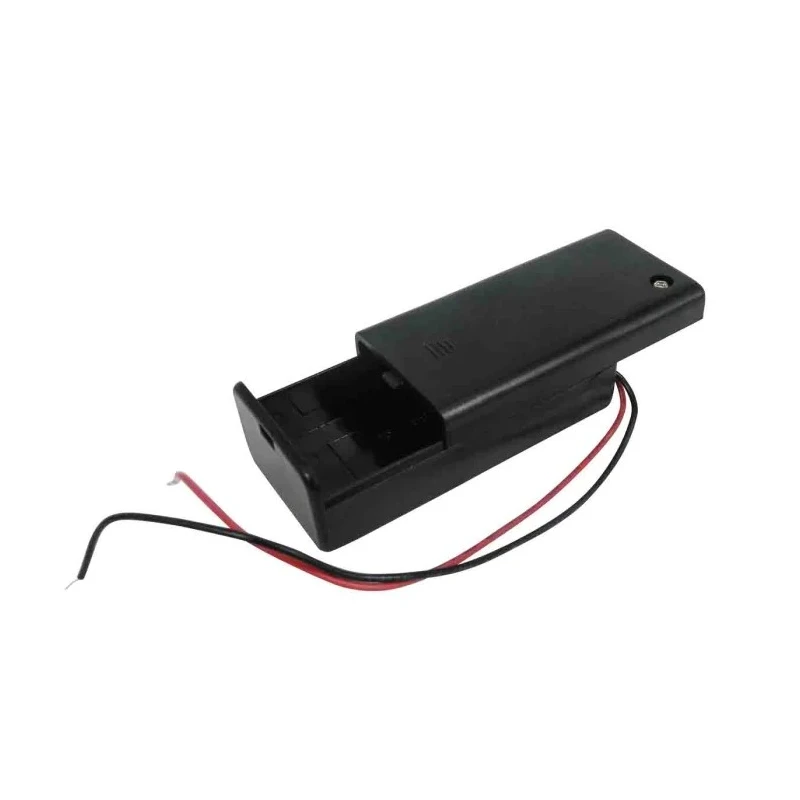 RS PRO 9 V PP3 Battery Holder Coil Spring Lead Wire with Switch ABS Resin Body 68.3mm x 33.3mm x 21.1mm 185-4730