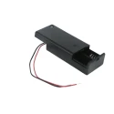 RS PRO Safety Battery Holder Polypropylene Body Lead Wire Coil Spring Termination for AA Batteries 2 Cells 68mm x 185-4740