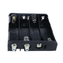 RS PRO Battery Holder for AAA Batteries 4 Cells Snap-in Polypropylene Body Solder Tag Termination 185-4770