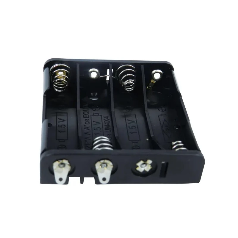 RS PRO Battery Holder for AAA Batteries 4 Cells Snap-in Polypropylene Body Solder Tag Termination 185-4770