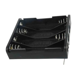 RS PRO AAA Battery Holder Surface Mount 4 Cells Polypropylene PCB Mount 58.3x50.5x12.8mm 185-4769