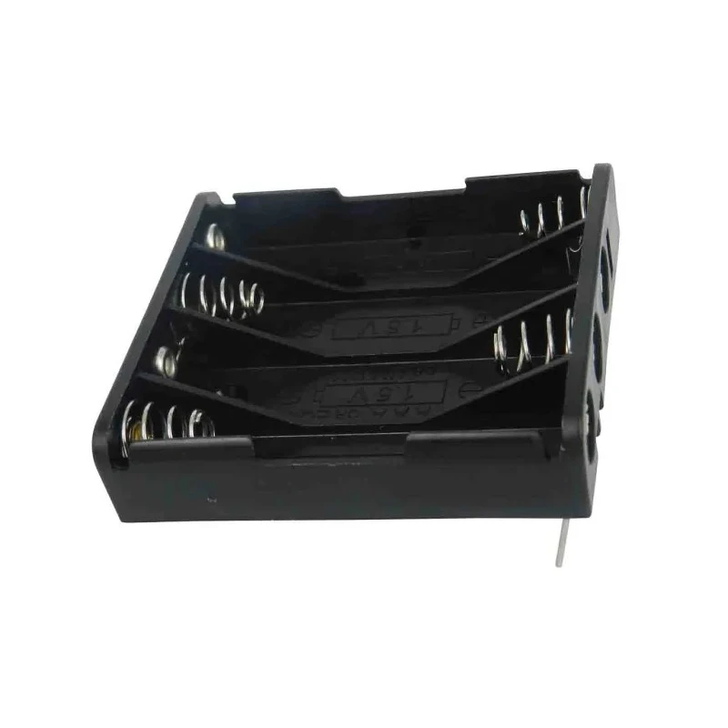 RS PRO AAA Battery Holder Surface Mount 4 Cells Polypropylene PCB Mount 58.3x50.5x12.8mm 185-4769