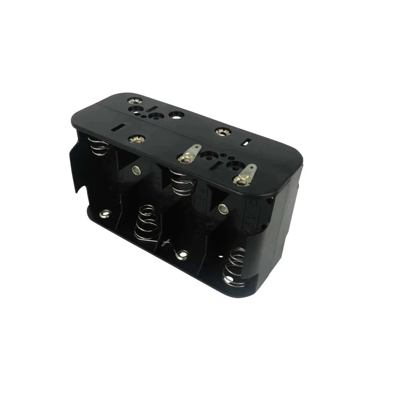 RS PRO Battery Holder Snap-In Mount for C Size Battery, 8 Cells, Polypropylene Body, Solder Tag Termination 185-4609