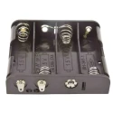 RS PRO Battery Holder for 4 AA Cells Polypropylene Snap-in Solder Tag Termination 58x64x16mm 185-4626