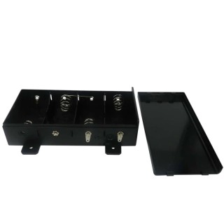 RS PRO Safety Battery Holder for D Size 4 Cells with Solder Tag Mount 143mm Length 39mm Height 96mm Width 34.2mm 185-4708