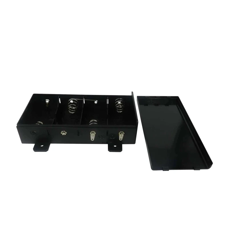 RS PRO Safety Battery Holder for D Size 4 Cells with Solder Tag Mount 143mm Length 39mm Height 96mm Width 34.2mm 185-4708