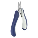 ideal-tek Flat Nose Plier Serrated Stainless Steel 135mm Overall, 20mm Jaw, Comfort Grip Handle E6012.CRBG