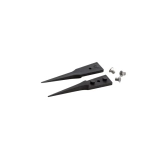 ideal-tek 40mm Carbon Fibre Plastic Straight Very Fine Sharp ESD Safe ESD Replaceable Tweezer A5CF
