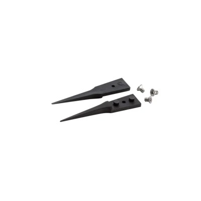 ideal-tek 40mm Carbon Fibre Plastic Straight Very Fine Sharp ESD Safe ESD Replaceable Tweezer A5CF
