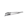 ideal-tek 125mm Carbon Fibre Plastic Curved Very Fine ESD Safe Tweezer 7CFR.SA.1