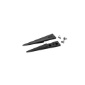 ideal-tek 40mm Carbon Fibre, Plastic Flat, Round, Very Fine, Straight ESD Safe Replaceable Tweezer A2ACF