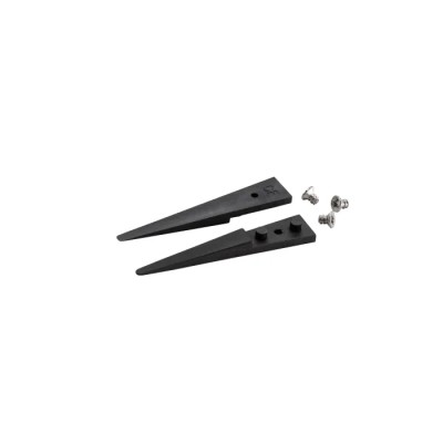 ideal-tek 40mm Carbon Fibre, Plastic Flat, Round, Very Fine, Straight ESD Safe Replaceable Tweezer A2ACF
