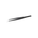 ideal-tek 155mm Stainless Steel Fine, Square, Bent ESD Safe Tweezer 775.SANE0