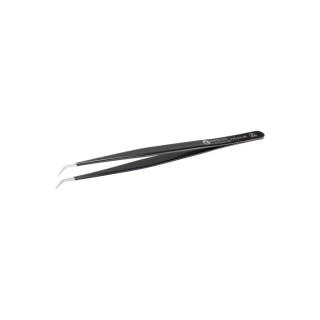ideal-tek 155mm Stainless Steel Fine, Square, Bent ESD Safe Tweezer 775.SANE0